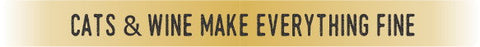 EMG139 "Cats and Wine Make Everything Fine", Gold Embracelet