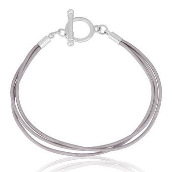 Bracelet, Silver Cord, Large, Set/2