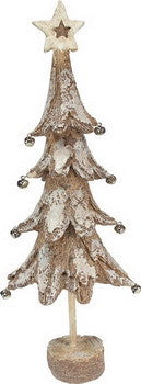 Birch Bark Christmas Tree w/8 Balls