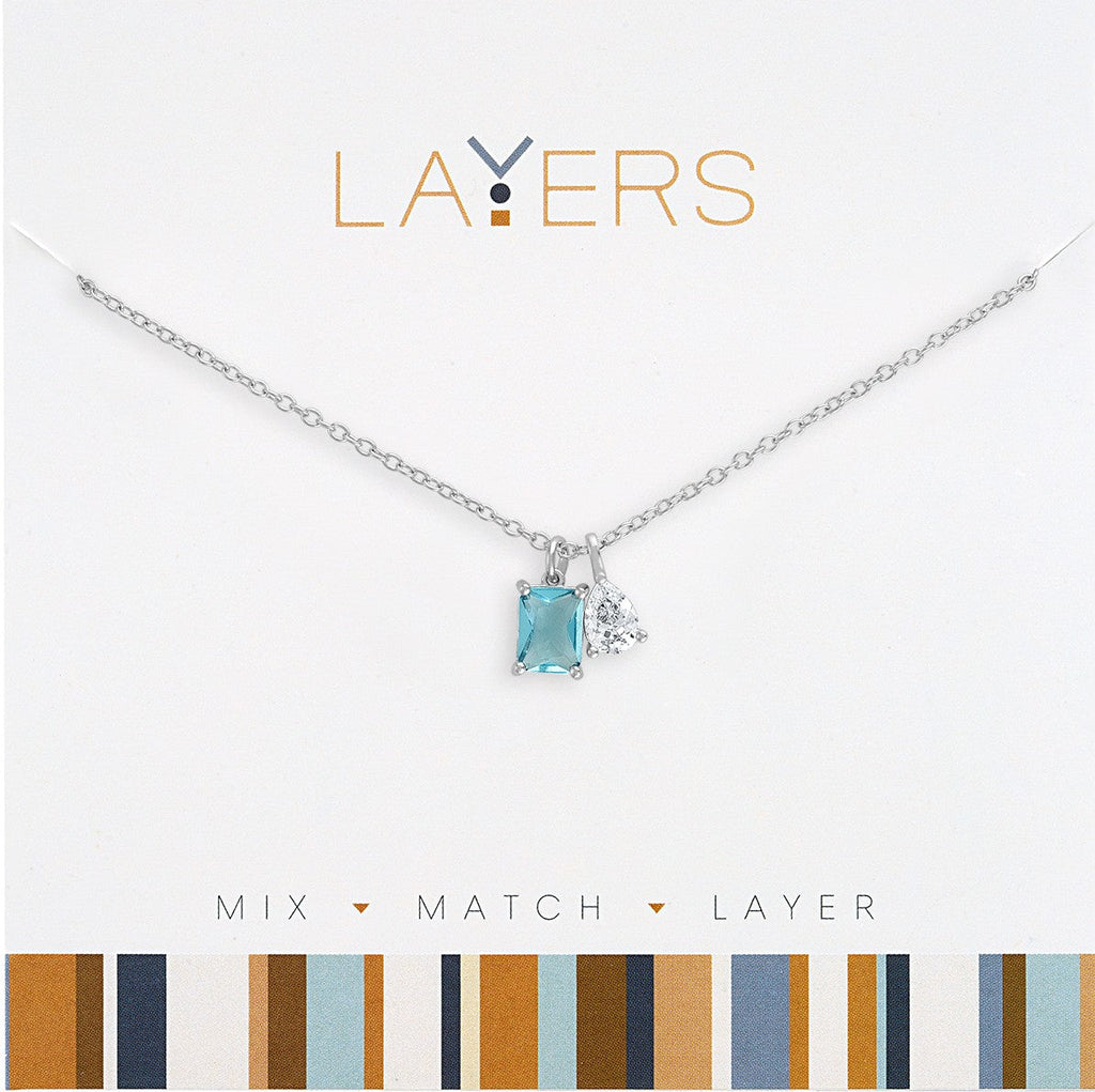 Layers Necklace, Gold Circle Granite Layers Necklace
