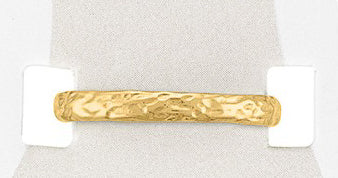 TOEG401 Gold Hammered Sand & Stone Toe Ring