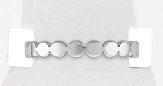 TOES402 Silver Infinity Circle Sand & Stone Toe Ring