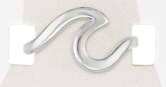 TOES426 Silver Wave Sand & Stone Toe Ring