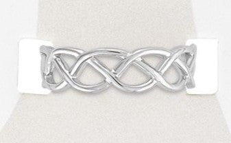 TOES432 Silver Celtic Sand & Stone Toe Ring