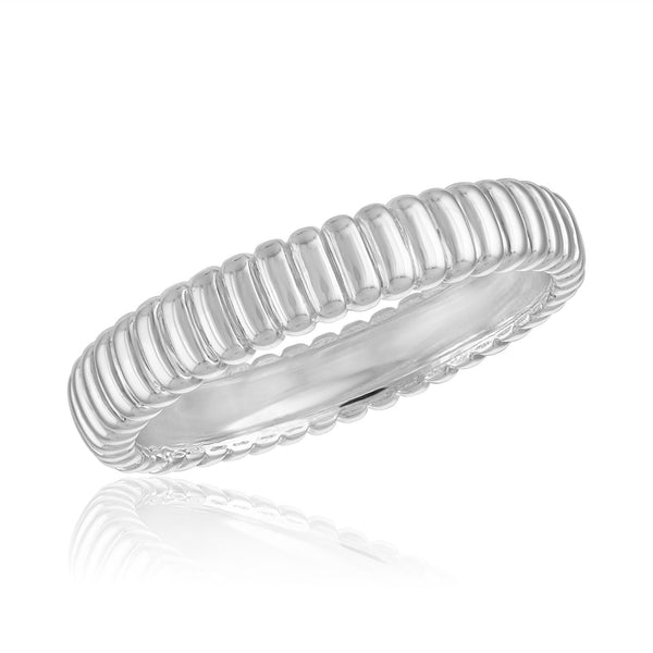 STK129  Dome Band Stack Ring