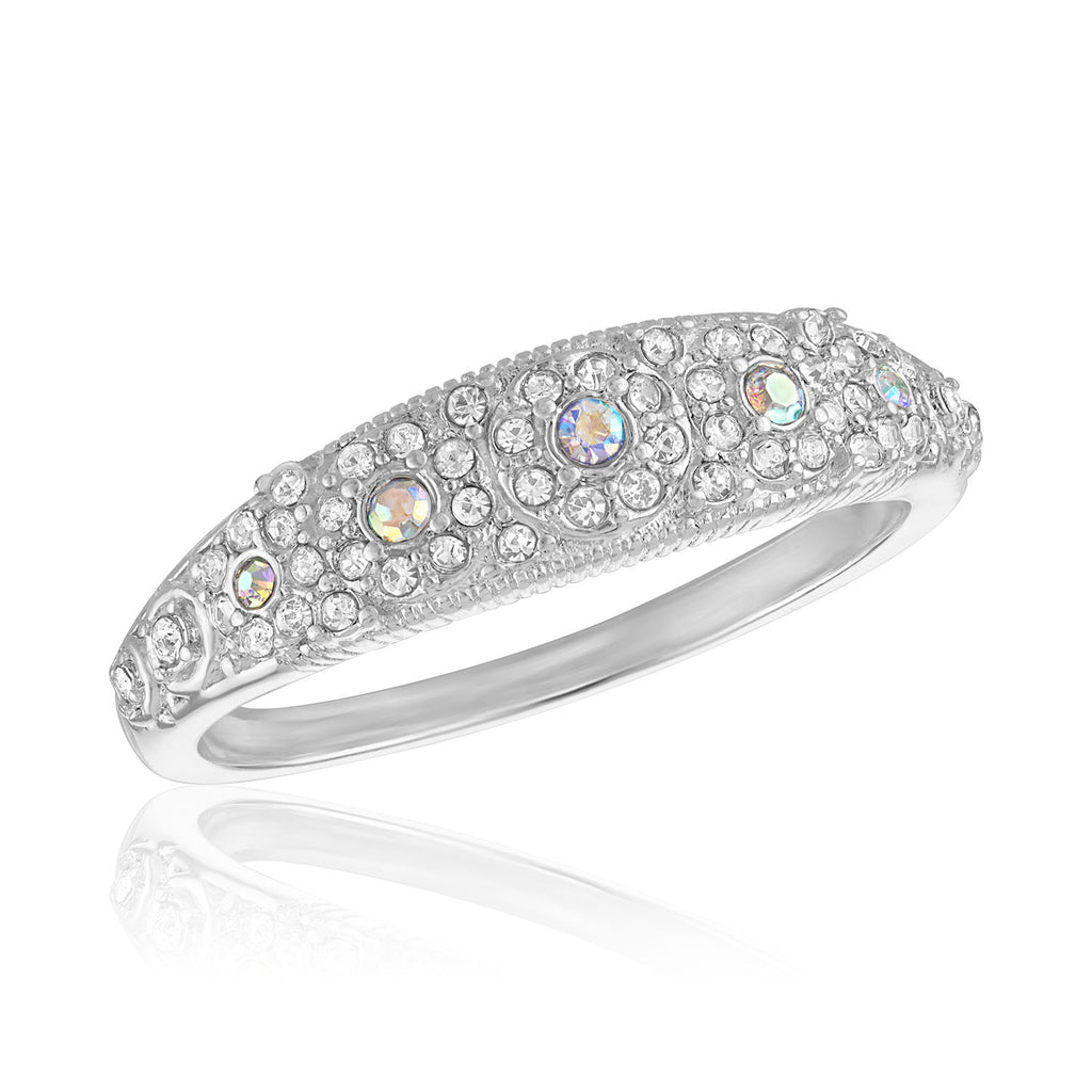 Vintage Detailed CZ Stack Ring