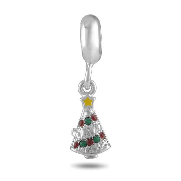 DB Dangle,CZ Christmas Tree, Set/2