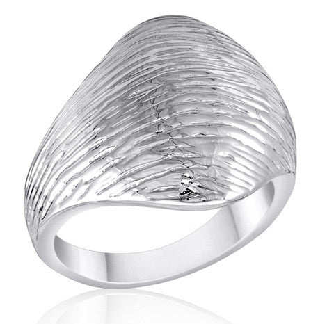 Size 6-10, Ring,  Brushed Silver