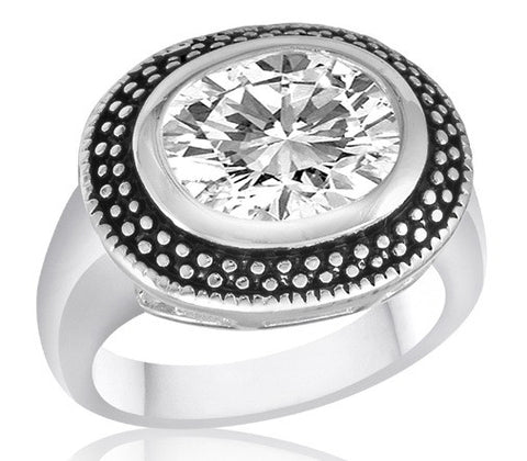 Size 6-10, Ring,  Clear CZ Oval