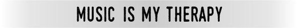 "Music Is My Therapy" Silver Embracelet