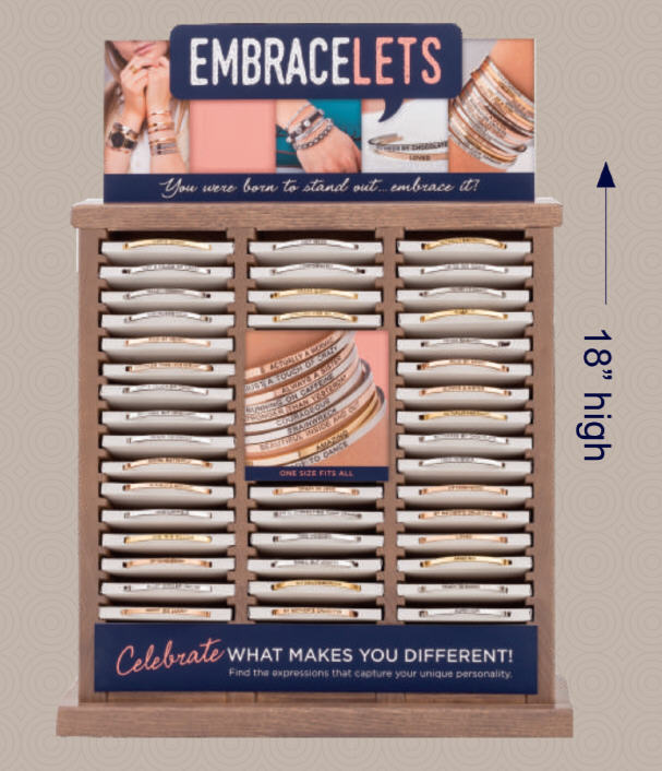Embracelets 42-Piece Countertop Prepack, Includes Free Display