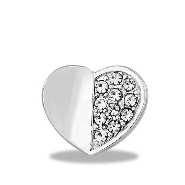 FH Charm, Siver CZ Heart, Set/3