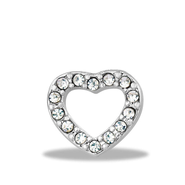 FH Charm, CZ Heart Cut-Out, Set/3