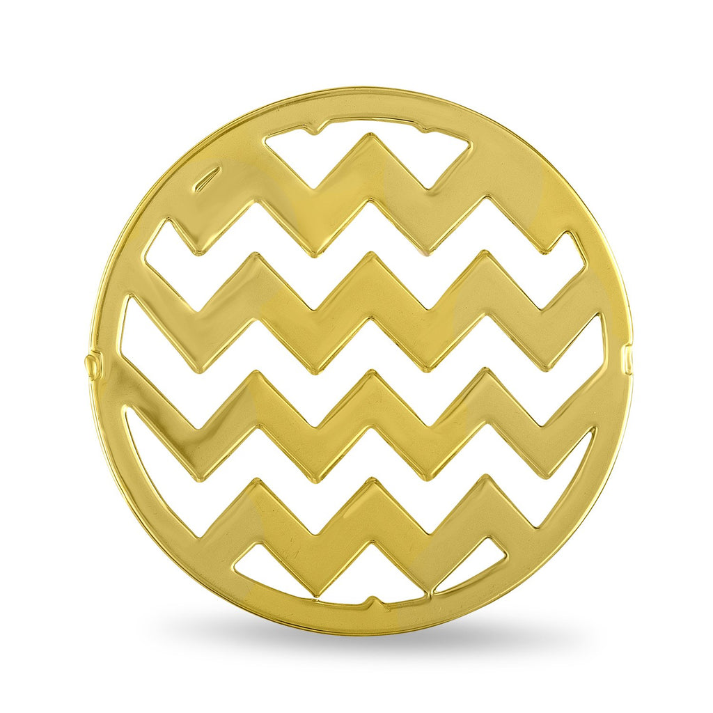 FH Disk, Gold Round Chevron, Set/2