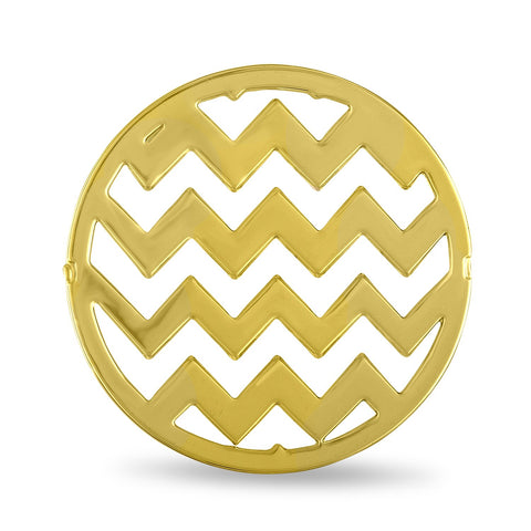 FH Disk, Gold Round Chevron, Set/2