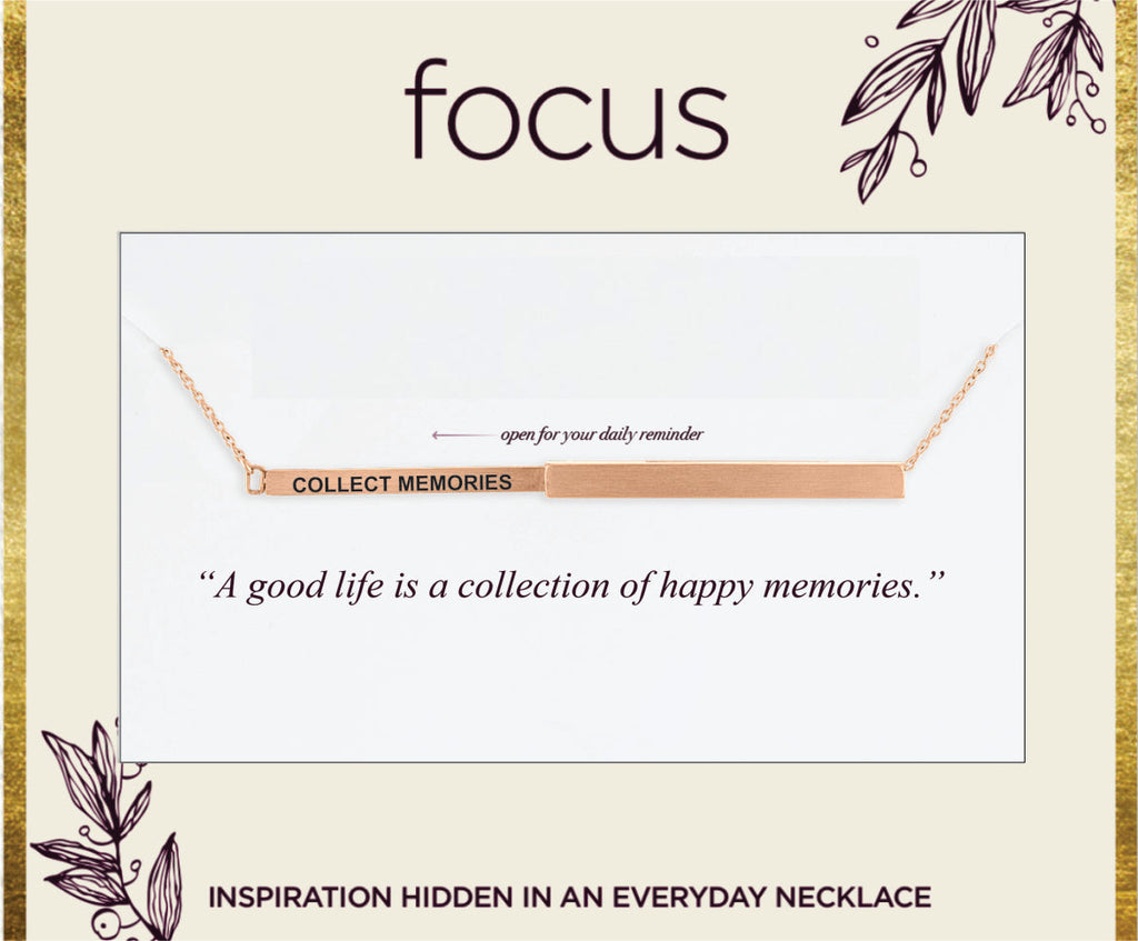 FOC32 "Collect Memories" Rose Gold Focus Necklace