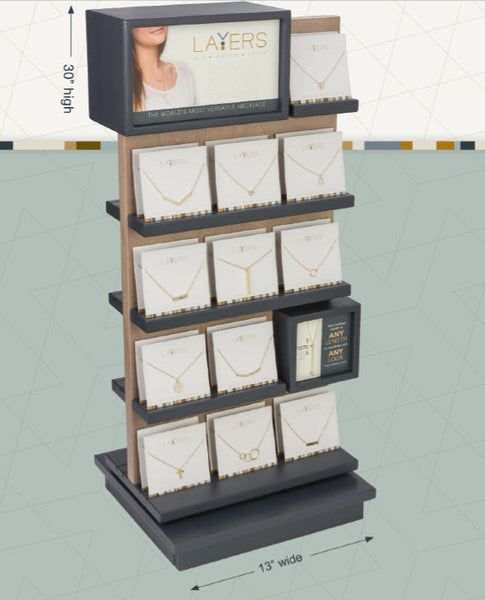 Layers Necklace Countertop Display