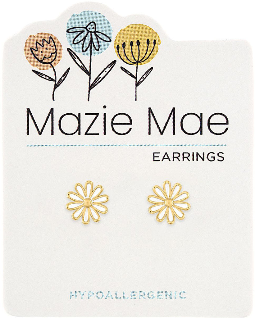 MAZ12 Gold Daisy Stud Mazie Mae Earring