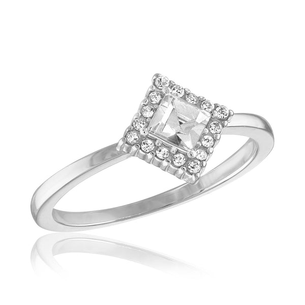 STK102 [Size 6-9] - Stack Ring, Kite Set Princess Cut