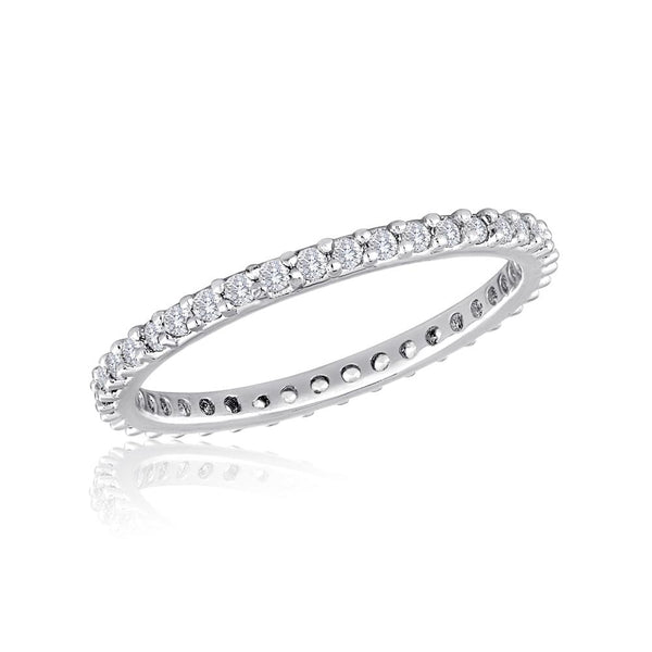 Stack Ring, Thin Diamond