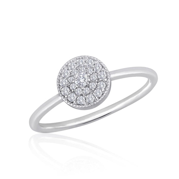 Stack Ring, Round CZ