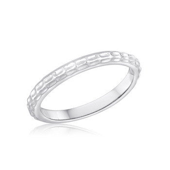 Stack Ring, Dimple Stack Ring