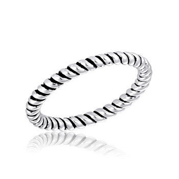 Stack Ring, Sm. Twist Stack Ring