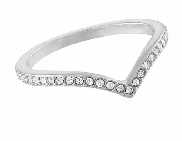 STK87 [Size 6-9] - Stack Ring, CZ Dip 