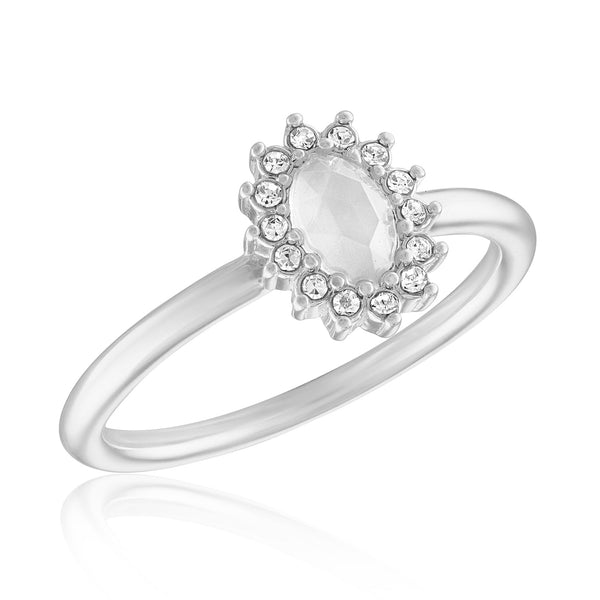 STK94 [Size 6-9] Stack Ring, Opal Vintage