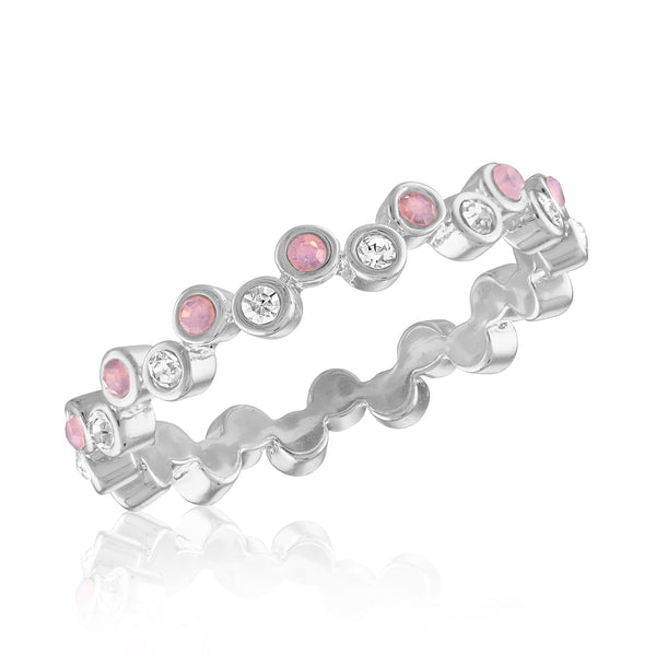 STK96 [Size 6-9] Stack Ring, Pink Eternity