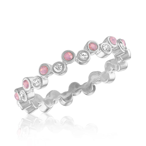 STK96 [Size 6-9] Stack Ring, Pink Eternity