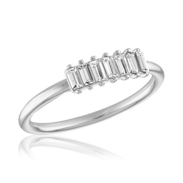 STK98 [Size 6-9] - Stack Ring, Vertical Multi Baugette