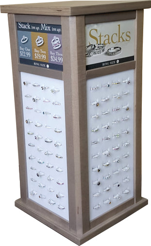 Stack Ring Prepack - 160-Piece Prepack + Display