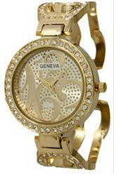 Crystal, Medallion, Gold