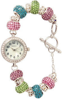 Crystal, Beaded Toggle, Multi Color