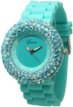 Fashion Watch, Fantasy Crystal/Aqua