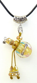 Flat Round, Medium, Amber