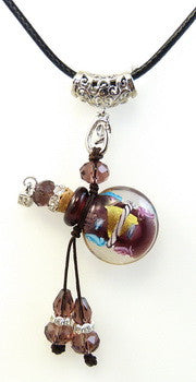 Flat Round, Medium, Purple