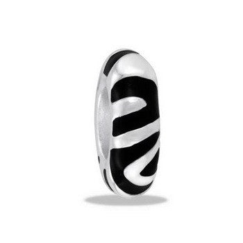 Bead, Zebra Spacer, Set/2