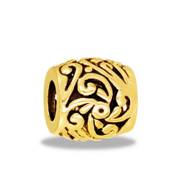 Barrel, Gold Filigree