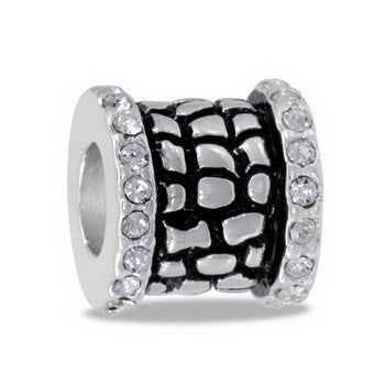 Barrel, Pebble w/CZ Border 2, Set/2