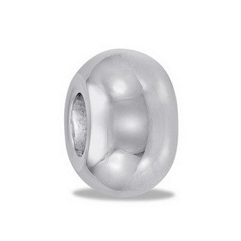 Bead, Plain Silver    Set/2