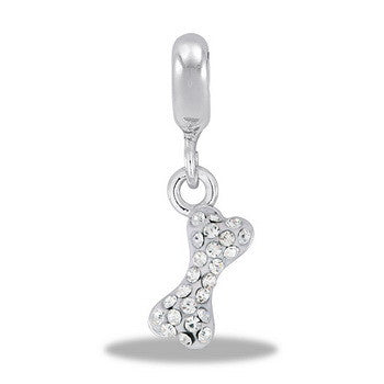 Cubic Zirconia Bone, Dangle, Set/2