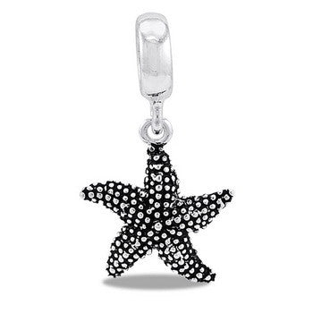 Dangle, Star Fish, Silver, Set/2
