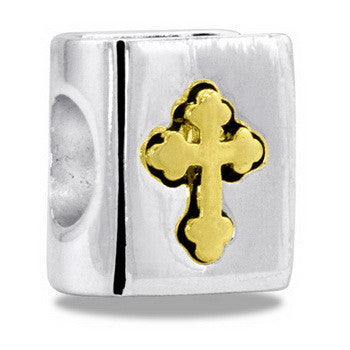 Bead, Bible, Gold/Silver, Set/2