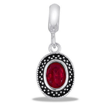 Dangle, Oval Birthstone, July, Set/2