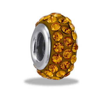Bead, November Crystal, Small