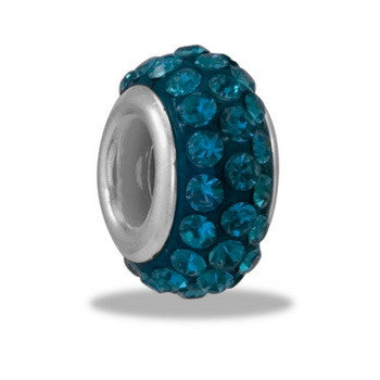 Bead, December Crystal, Small