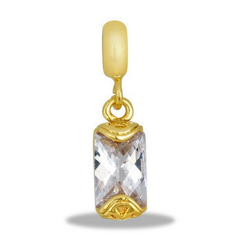 Dangle, Gold CZ, Set/2