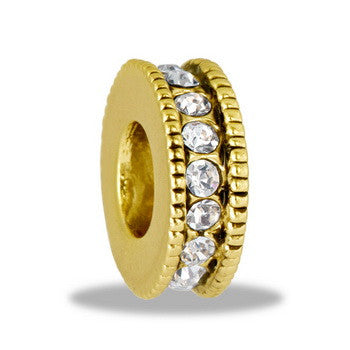 Wheel, Gold CZ, Set/2